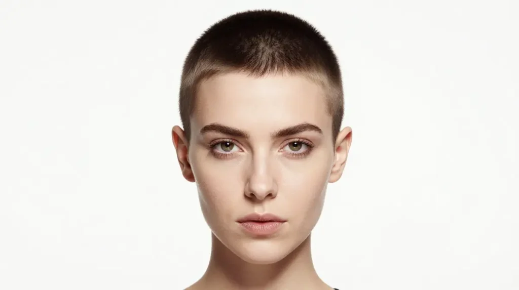 Micro Pixie Cut with Shaved Sides