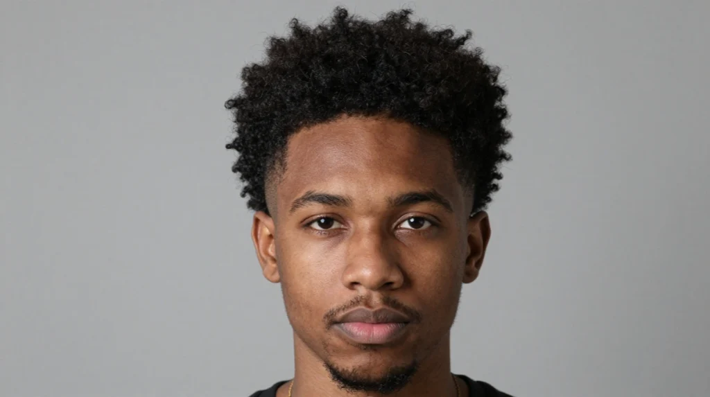 Mid Fade Afro