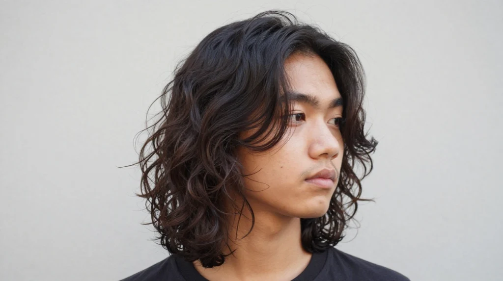 Mid-Length Wavy Cut