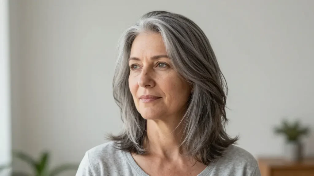 Natural Gray Wash-and-Wear Cut