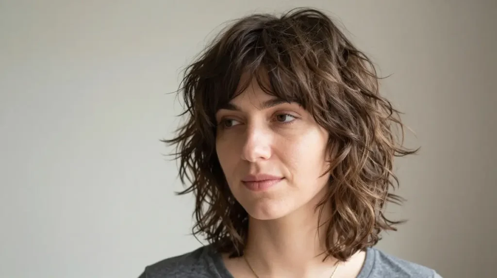 No Heat Shag Haircut Styling