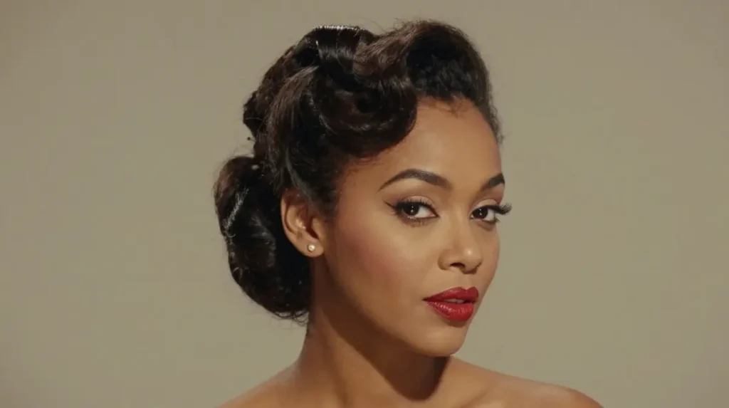 Pin Curl Updo