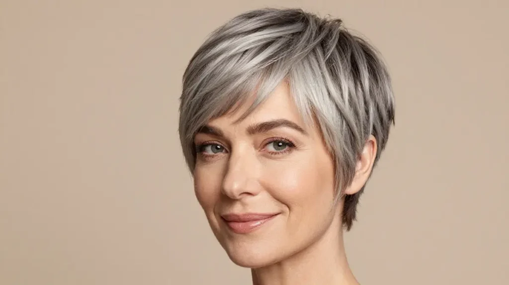 Pixie Bob With Side-Swept Bangs