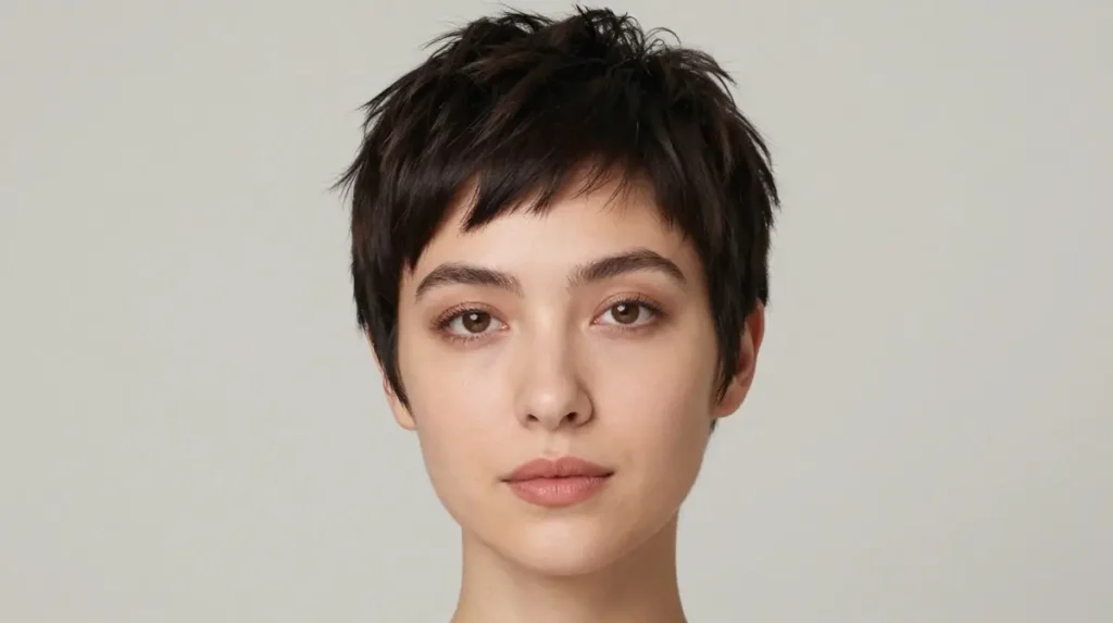 Pixie Cut For Oval Faces