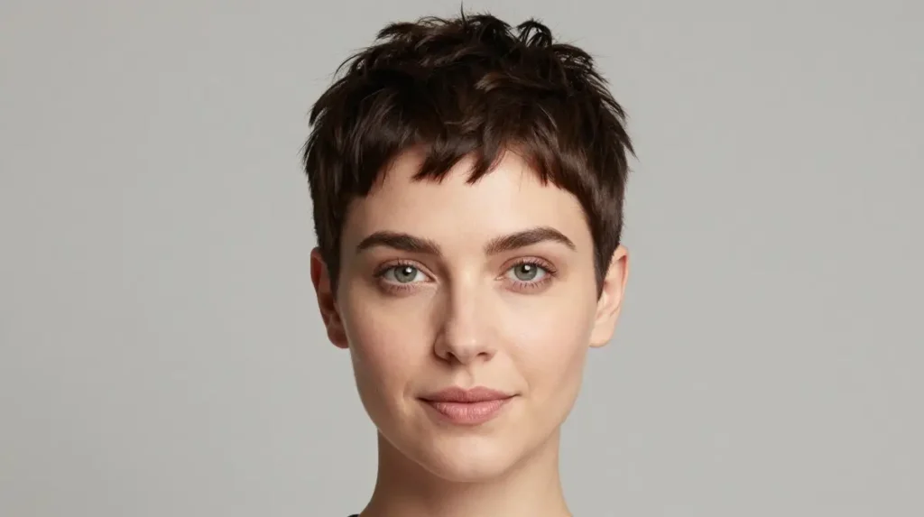 Pixie Cut for Round Faces
