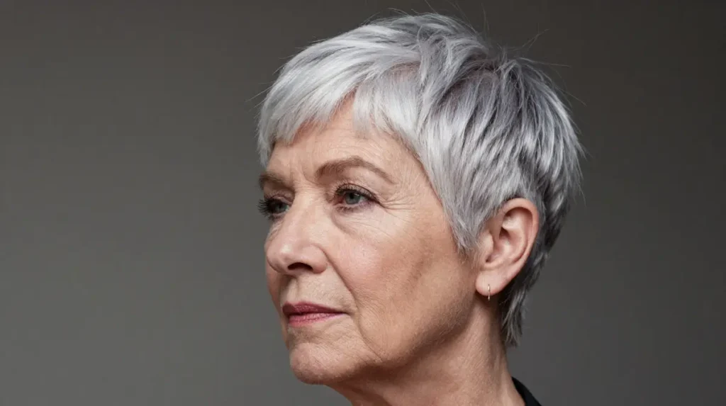 Pixie Cut with Bangs