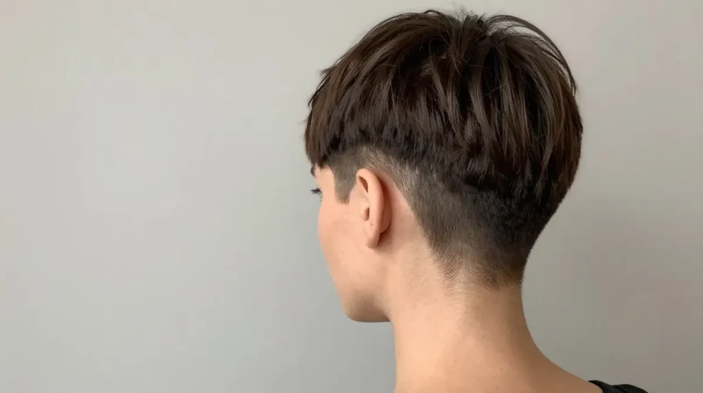 Pixie Cut with Shaved Nape