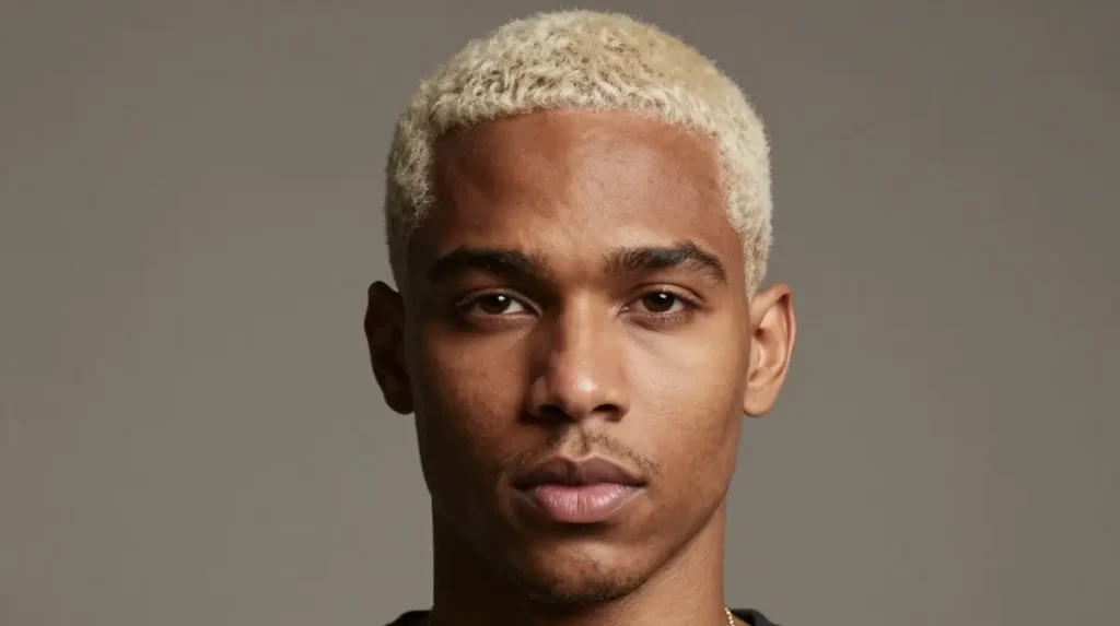 Platinum Blonde Buzz Cut