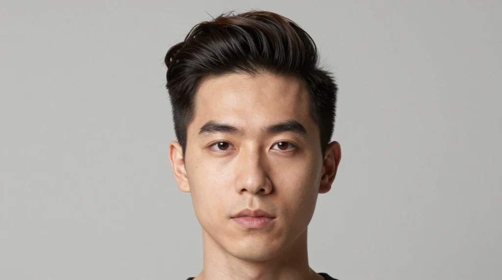 Pompadour for Oval Face