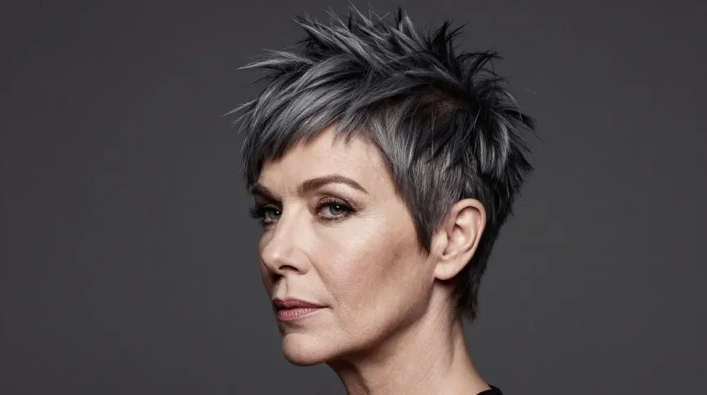 Punk-Inspired Cut Refined for Mature Women
