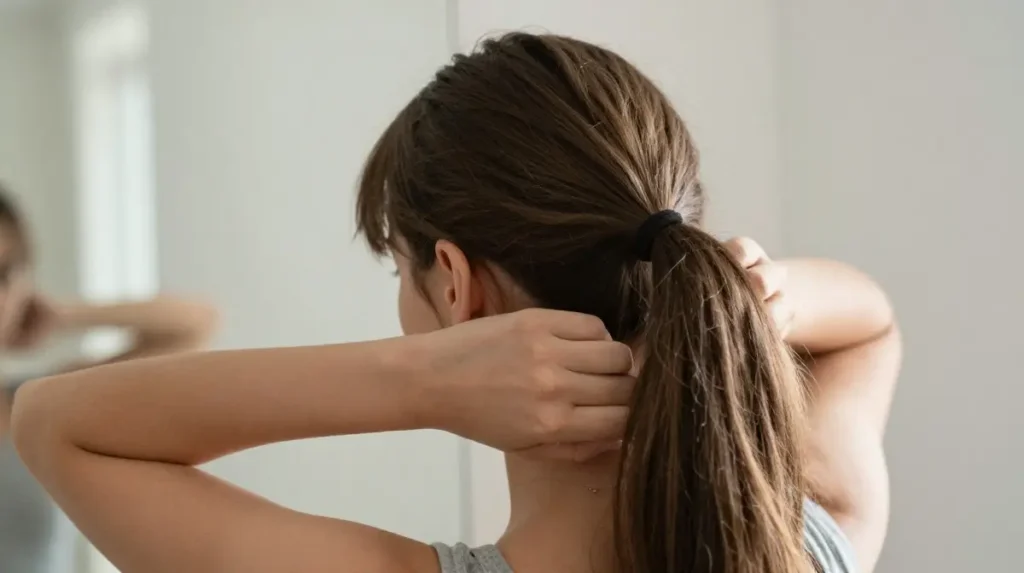 Quick Five Minute Half Up Hairstyle
