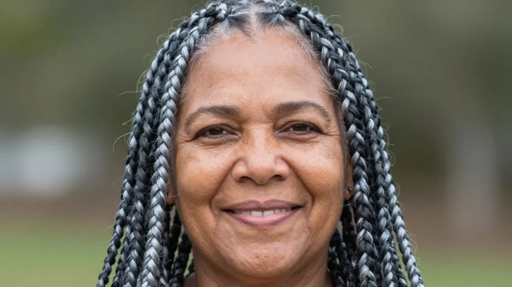 Salt and Pepper Crochet Braids