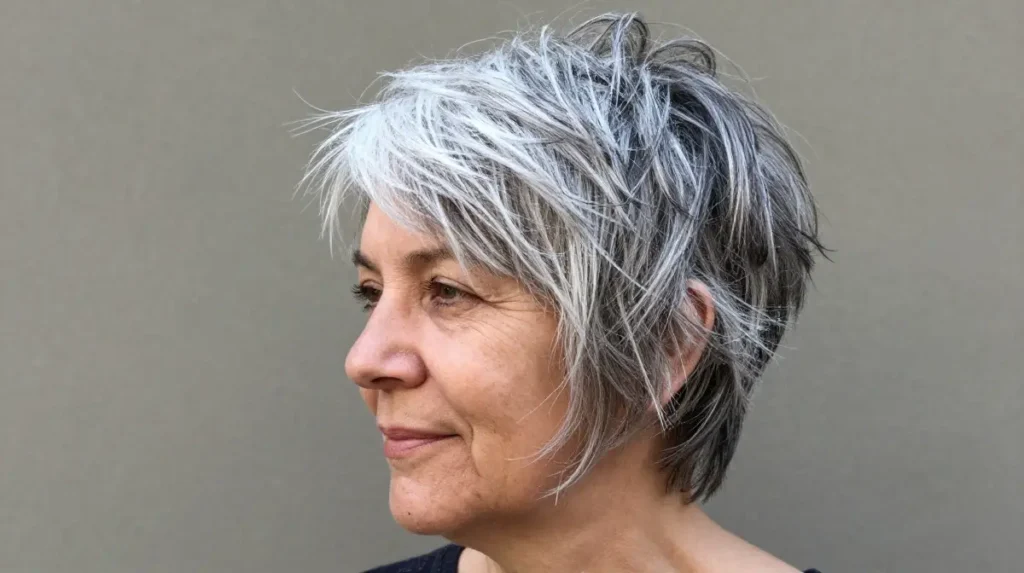 Salt and Pepper Layered Shag