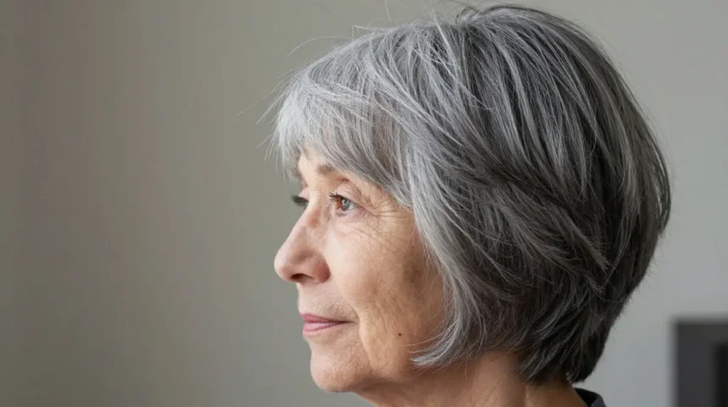 Shag Haircut with Curtain Bangs