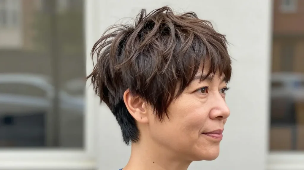 Shaggy Undercut Pixie with Choppy Layers