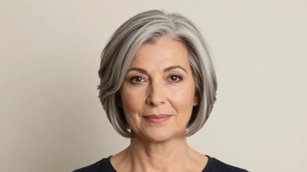 Short Layered Cut with Rounded Shape