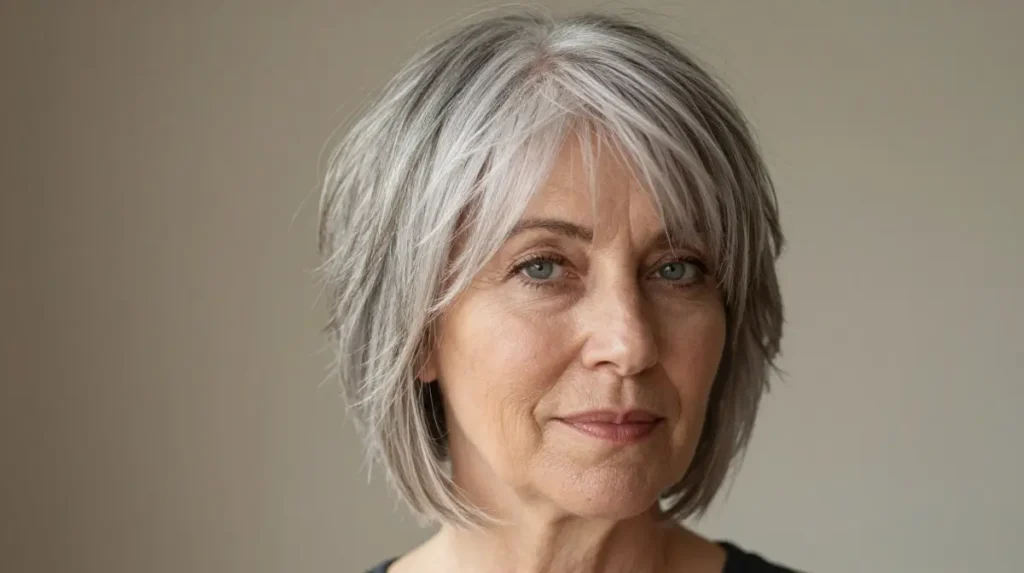 Short Layered Cut with Wispy Bangs