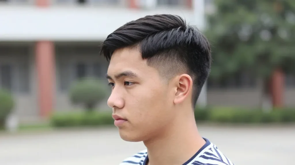 Short Sides Long Top with Part
