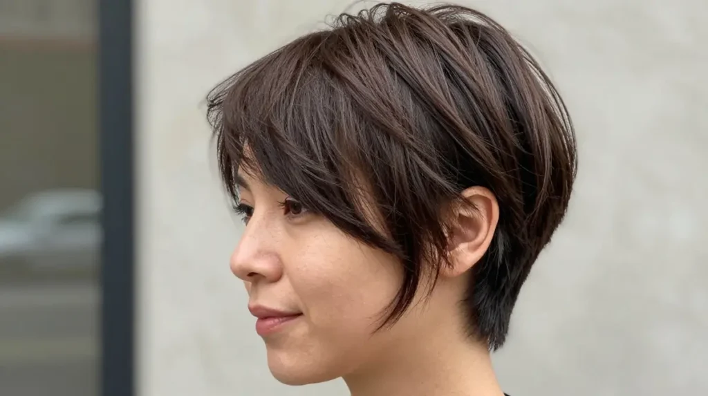 Side-Swept Pixie With Soft Fringe