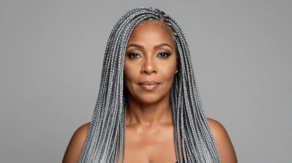 Silver Senegalese Twists