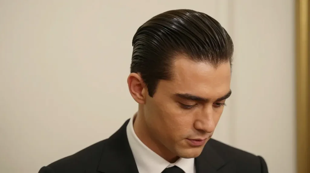 Slicked Back Hair