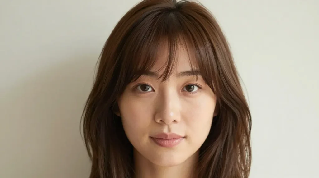 Soft Bangs for a Round Face Shape