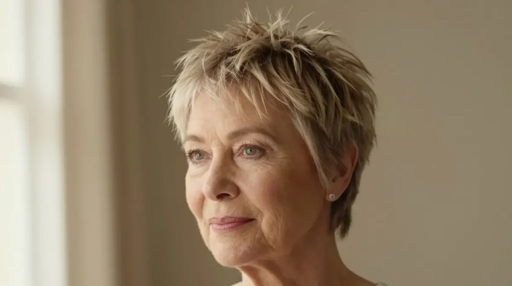 Soft Spiky Pixie With Side Sweep
