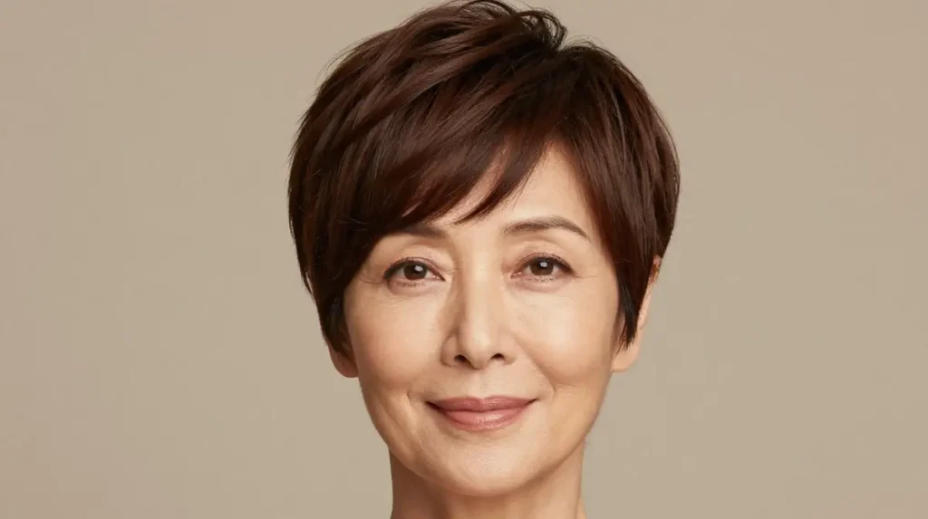 Soft Undercut Pixie with Side-Swept Bangs