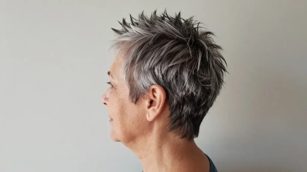 Spiky Crop With Tapered Nape