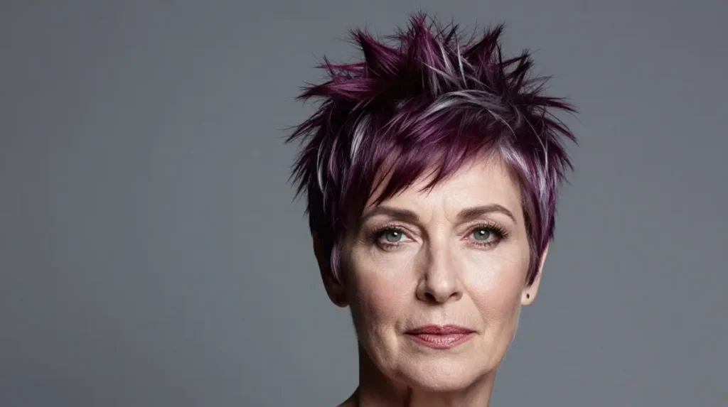 Spiky Cut With Bold Color