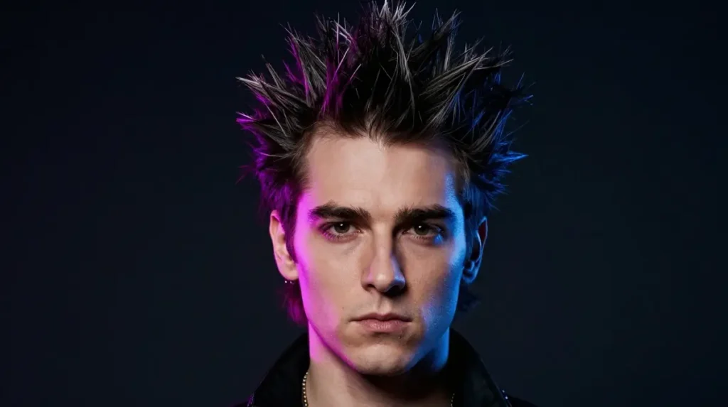 Spiky Hair Men Wore for an Edgy Look