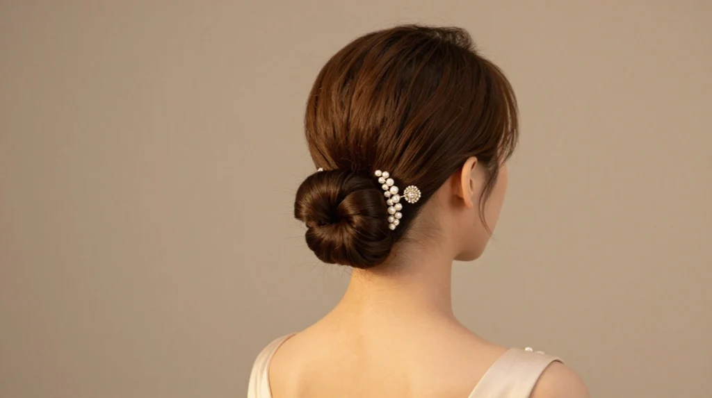Structured Updo with Hair Accessories