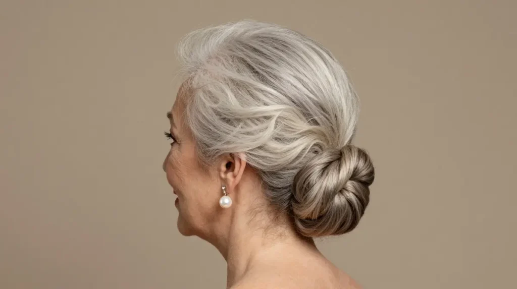Swept-Back Elegant Updo