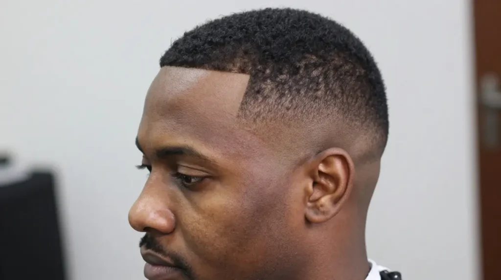 Temple Fade for an Asymmetrical Detail