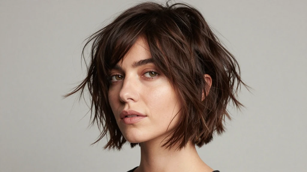 Textured Lob with Choppy Ends