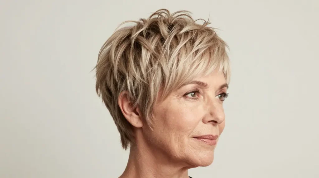 Textured Pixie With Choppy Layers