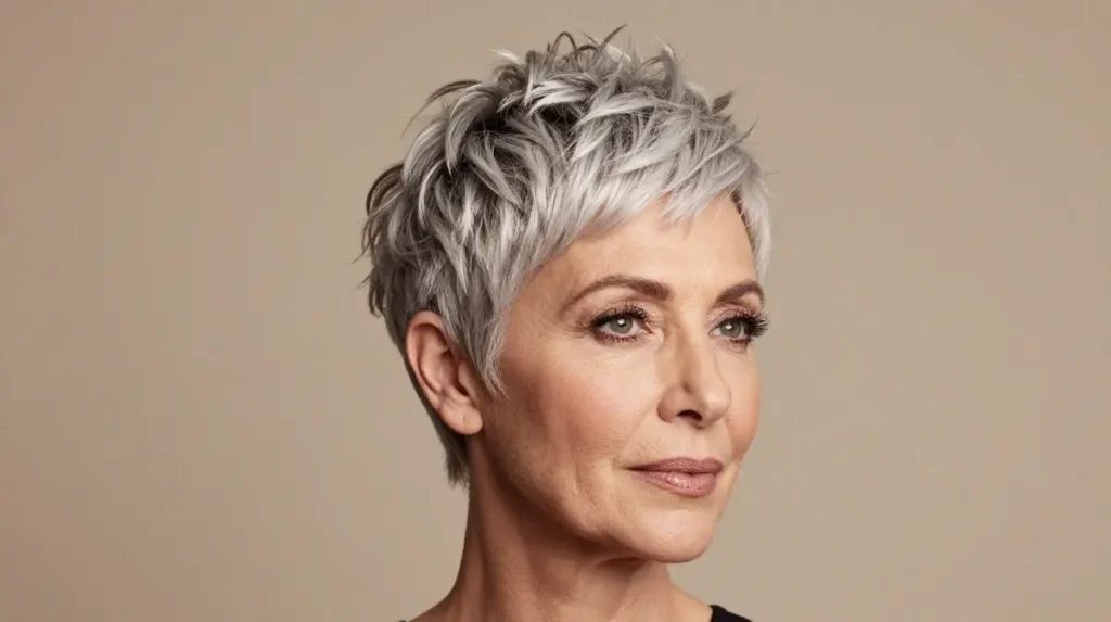 Textured Pixie with Volume on Top