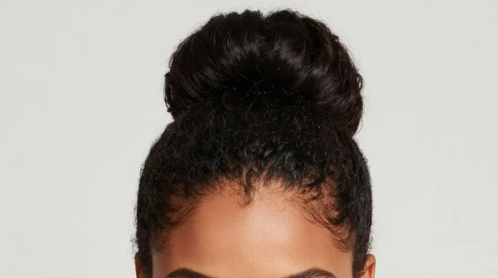 Textured Updo with Baby Hair