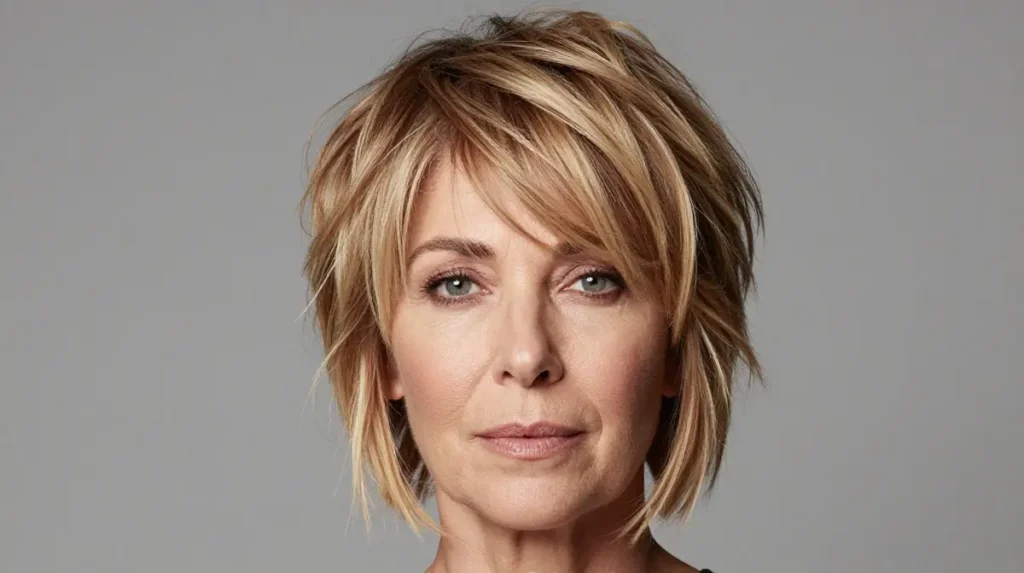 The Blonde Highlighted Short Shag