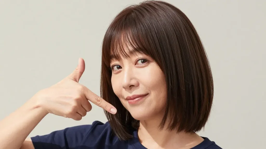 The Blunt Lob with Face Framing Pieces