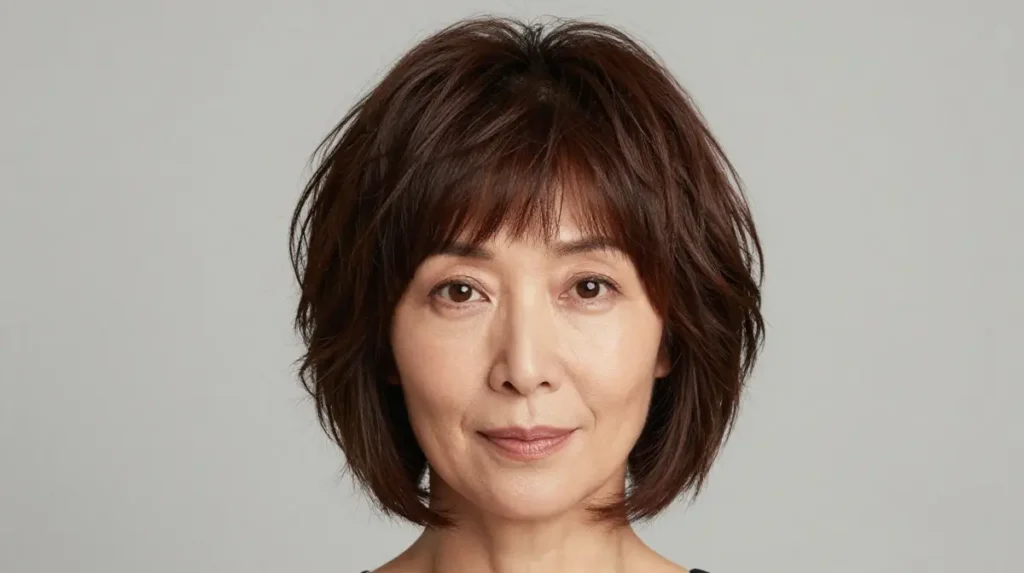 The Classic Short Shag With Curtain Bangs