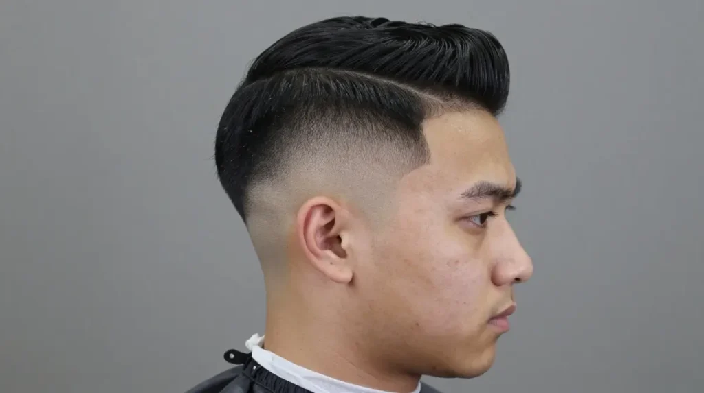 The Comb Over Fade
