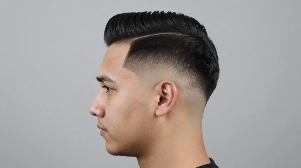 The Comb Over Fade