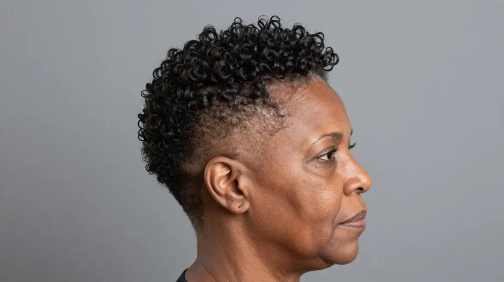 The Curly Fade for Women