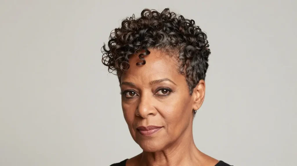 The Curly Pixie Cut