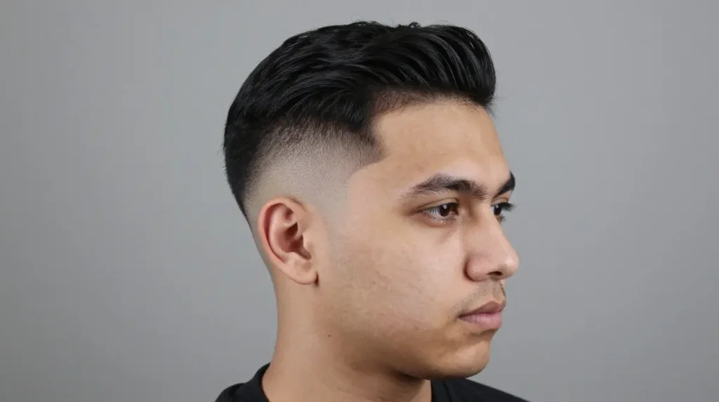 The Side Part Haircut with Low Fade