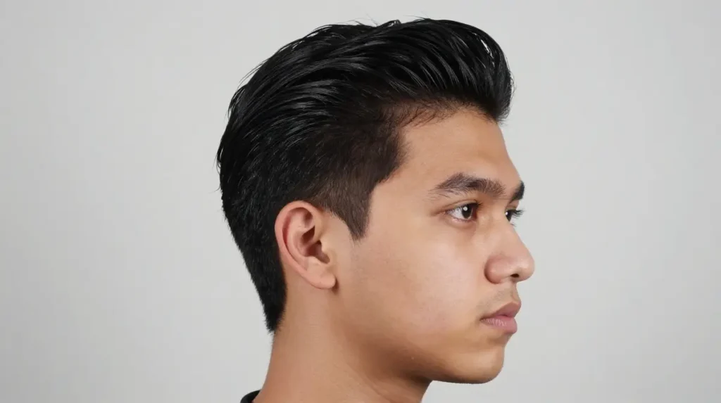 The Slicked Back for Oval Faces