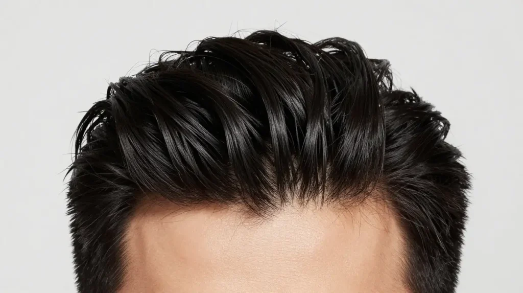 The Slicked Back for Thick Hair