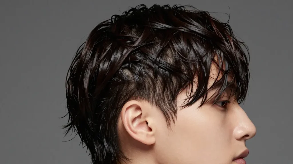The Slicked Back for Wavy Hair