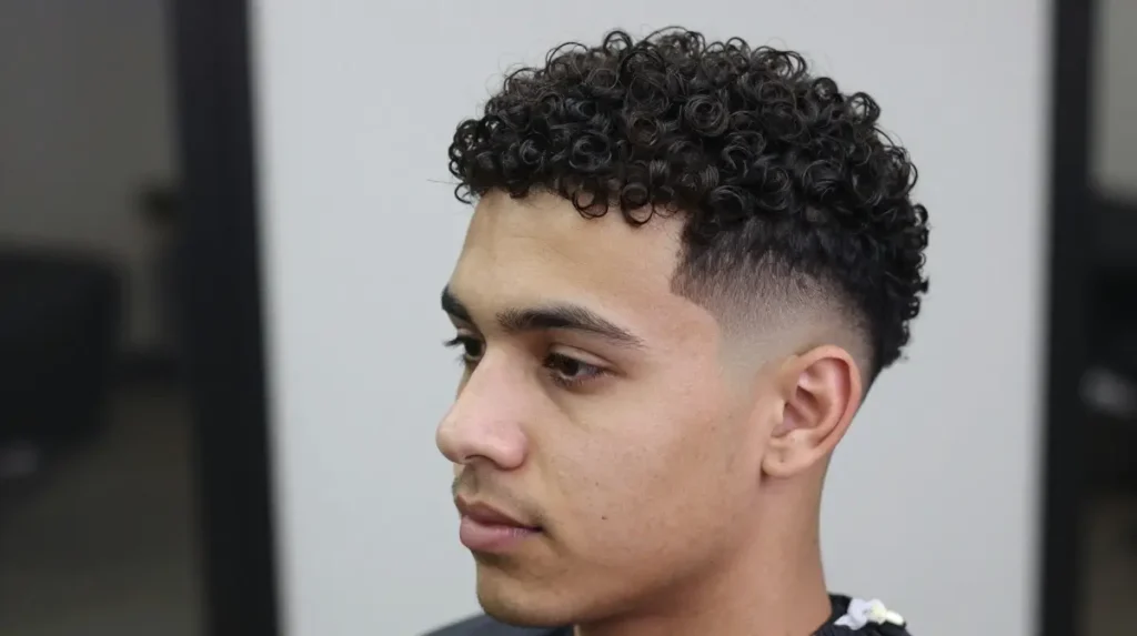 The Taper Fade with Curls